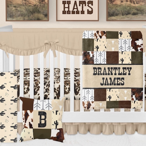 Cowboy Baby Bedding Western Crib Bedding Boy Baby Bedding Etsy