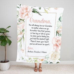 Grandma Blanket Personalized, Personalized Christmas Gift for Grandma, Gifts for Grandma, Grandma Gift, Grandma Blanket, Blanket for Grandma