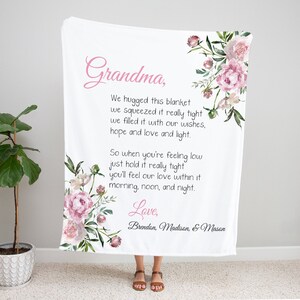 Personalized Blanket for Grandma, Mothers Day Gift for Grandma, Grandma Gift, Grandma Blanket, Custom Blanket for Grandma, Gifts for Grandma