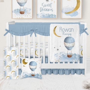Hot air balloon cot bedding deals