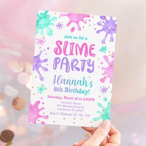 Invitación de limo, invitación de cumpleaños de limo, invitación de cumpleaños de limo editable, plantilla editable de invitación de fiesta de limo, descarga digital
