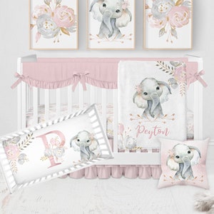 Elephant crib skirt sale
