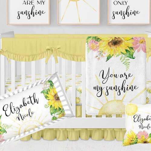 you are my sunshine crib bedding