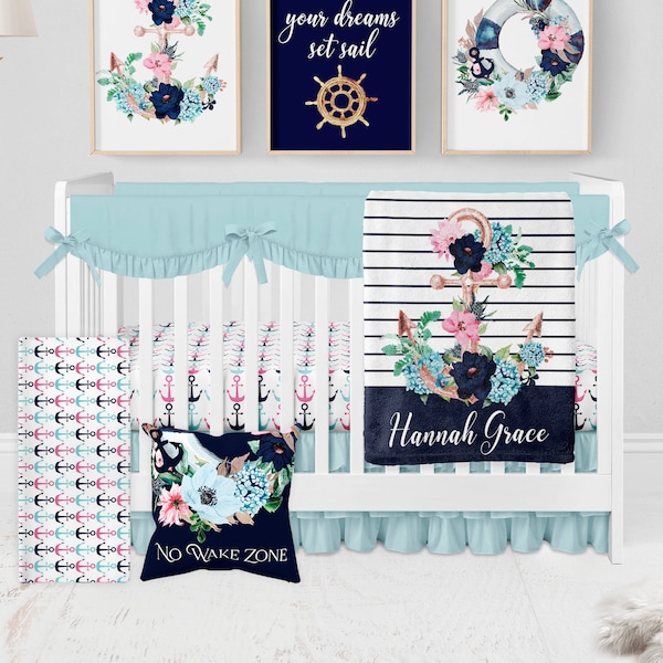 Nautical Bedding Etsy