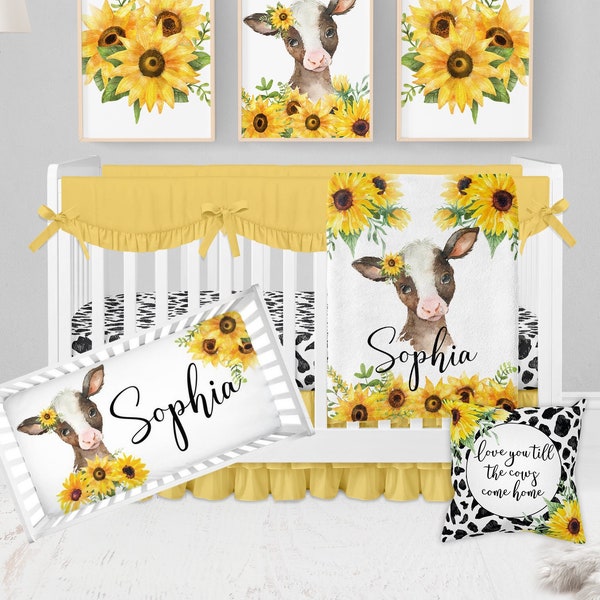 Cow Print Baby Crib Bedding Etsy