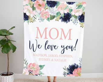 Personalized Mom Blanket, Mothers Day Gift, Gifts for Mom, Gift for Mom, Mom Gift, Mothers Day Blanket, Custom Blanket, Blanket for Mom Name
