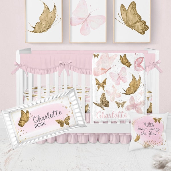 Butterfly Crib Bedding Etsy