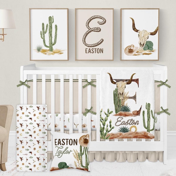 Western Crib Bedding Set Boy, Baby Boy Nursery Bedding, Cowboy Nursery Decor, Western Baby Bedding, Western Nursery Bedding, Crib Sets Boy