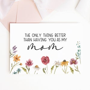 Schwangerschaftsankündigungskarte zum Muttertag, das einzige, was besser ist, als Sie als meine Mutter zu haben, bearbeitbare Schwangerschaftskarte, digitaler Download