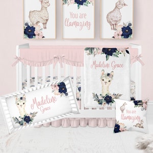 Llama and cactus baby bedding clearance