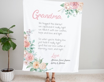 Oma Decke personalisiert, Muttertagsgeschenk für Oma, Oma Geschenk Geschenke für Oma personalisierte Decke für Oma, Oma Decke