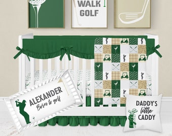 golf crib bedding