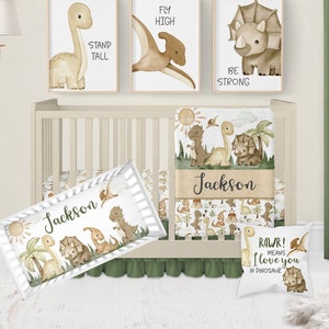 Dinosaur Crib Bedding Set Baby Boy Crib Bedding Dinosaur Nursery