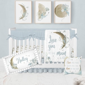 Moon and stars bedding baby store