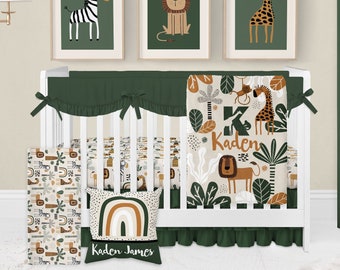 Safari Crib Bedding Set Boy, Boho Crib Bedding, Safari Nursery Bedding, Crib Sheets Boy, Baby Bedding Set, Baby Boy Crib Sets, Boho Nursery