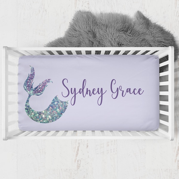 Mermaid Nursery Bedding Etsy