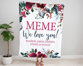 Custom Grandma Blanket, Mothers Day Gift for Grandma, Gifts For Grandma, Personalized Blanket For Grandma, Grandma Gift, Blanket For Grandma