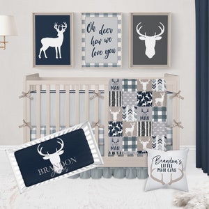 Deer antler crib bedding sales