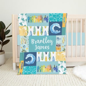 Beach crib bedding top