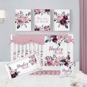 Mauve nursery bedding new arrivals