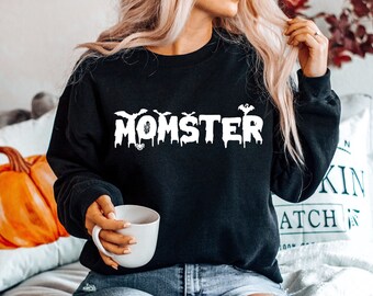 Mama Sweatshirt, Halloween Mama Sweatshirt, Damen Halloween Sweatshirt, Herbst Sweatshirt, Halloween Geschenke, Mama Geschenke, Lustiges Halloween Shirt