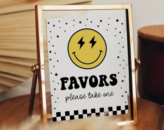 Favors Table Sign, One Happy Dude Birthday Sign, One Happy Dude Decorations, First Birthday Printable, Birthday Sign Instant Download OHD1