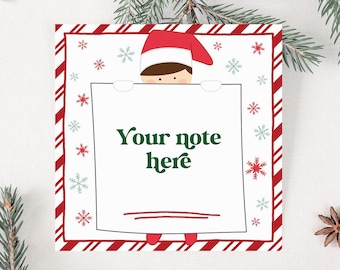 Editable Elf Note Cards, Mini Elf Notes Printable, Christmas Elf Ideas, Elf Christmas Activities, Custom Elf Letter, Elf Games, Elf Template