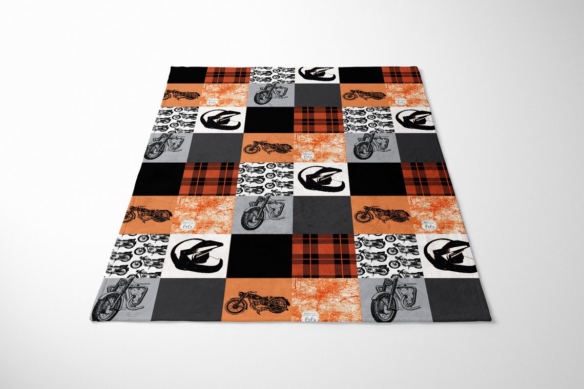 Motorcycle Blanket Motorcycle Baby Blanket Baby Boy Blanket Etsy