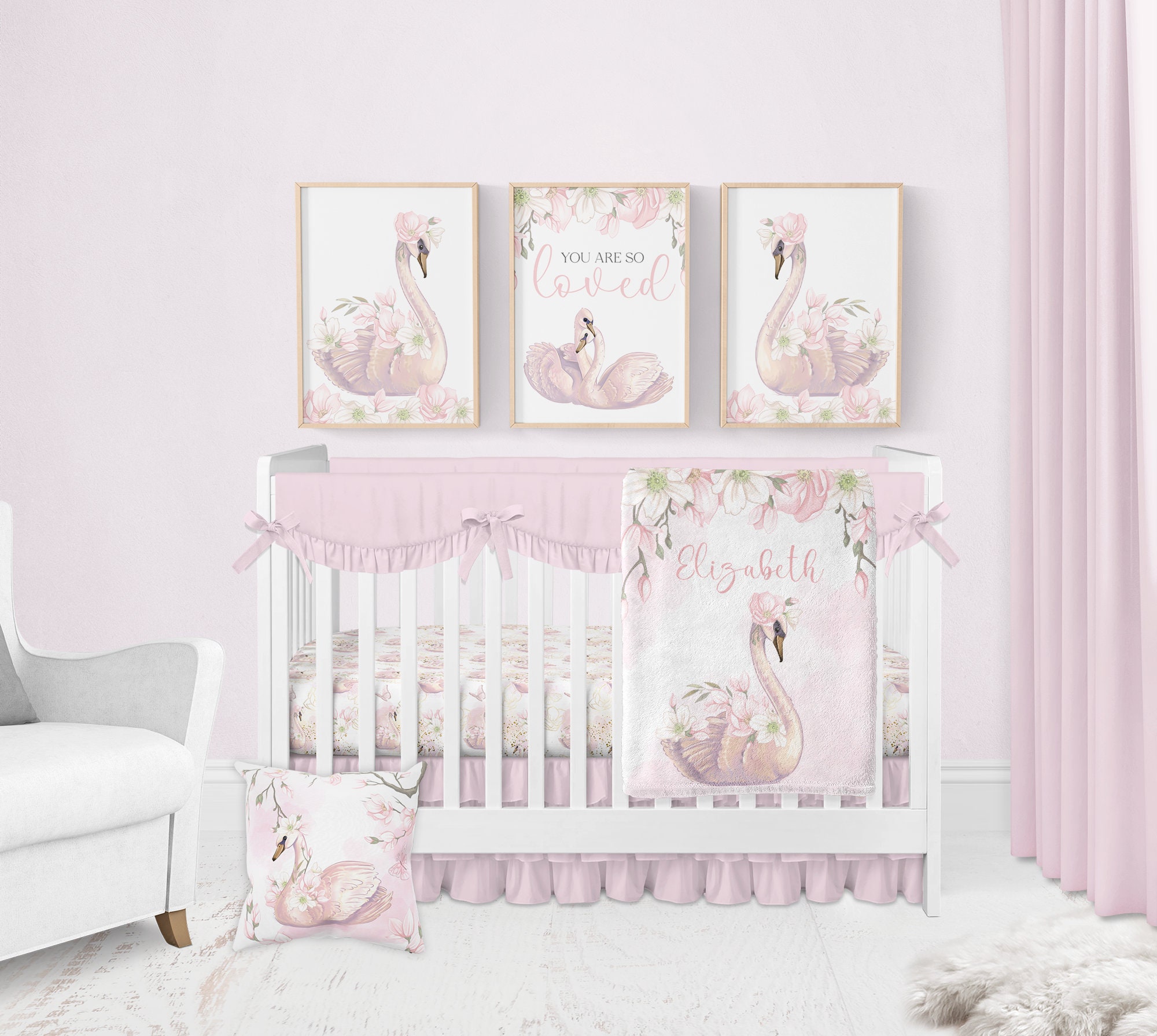 Swan princess crib bedding new arrivals