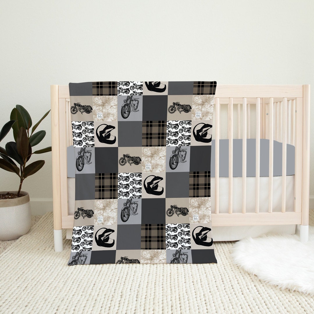 Motorcycle Blanket Motorcycle Baby Blanket Baby Boy Blanket Etsy