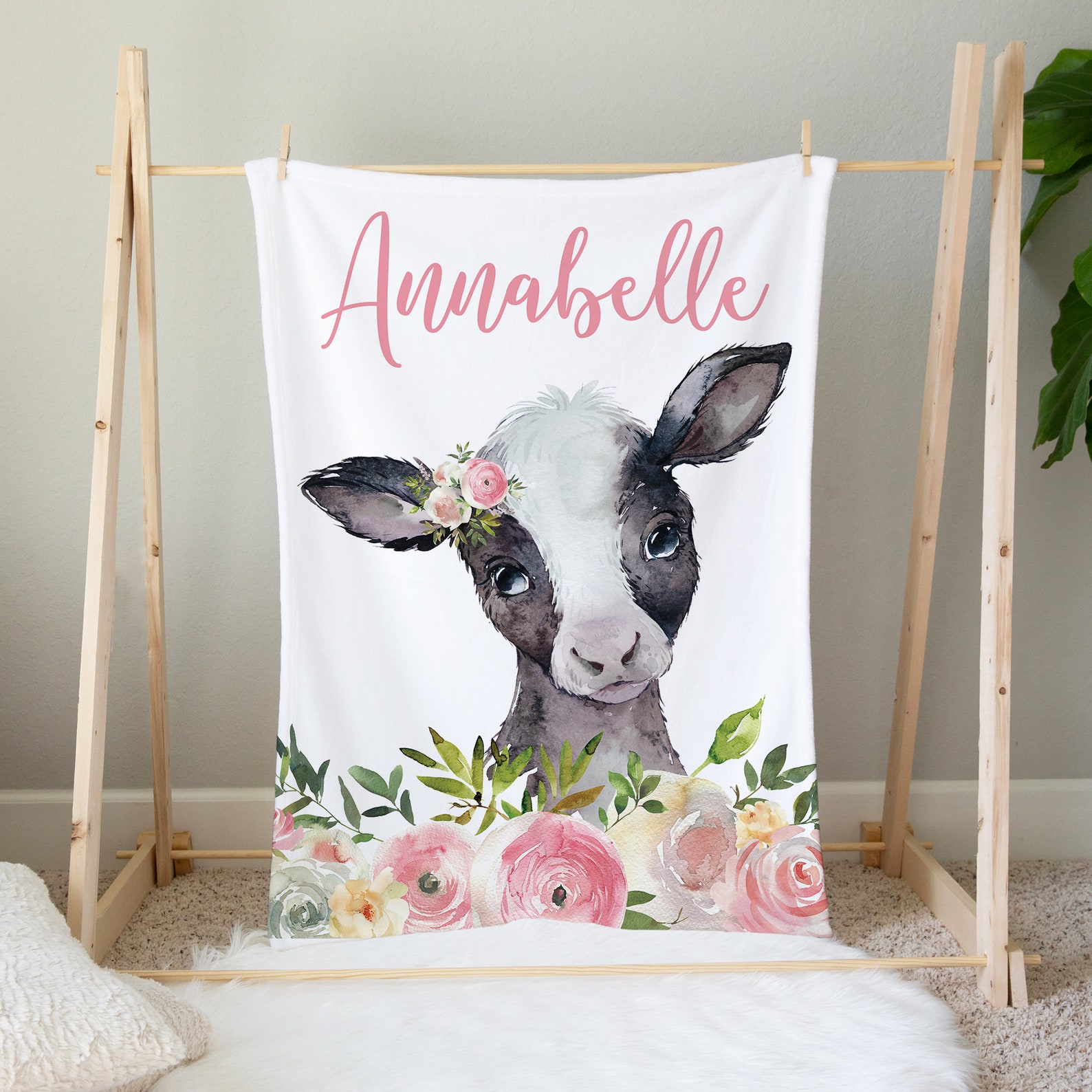 Cow Crib Bedding Set Baby Girl Crib Bedding Set Farmhouse Etsy