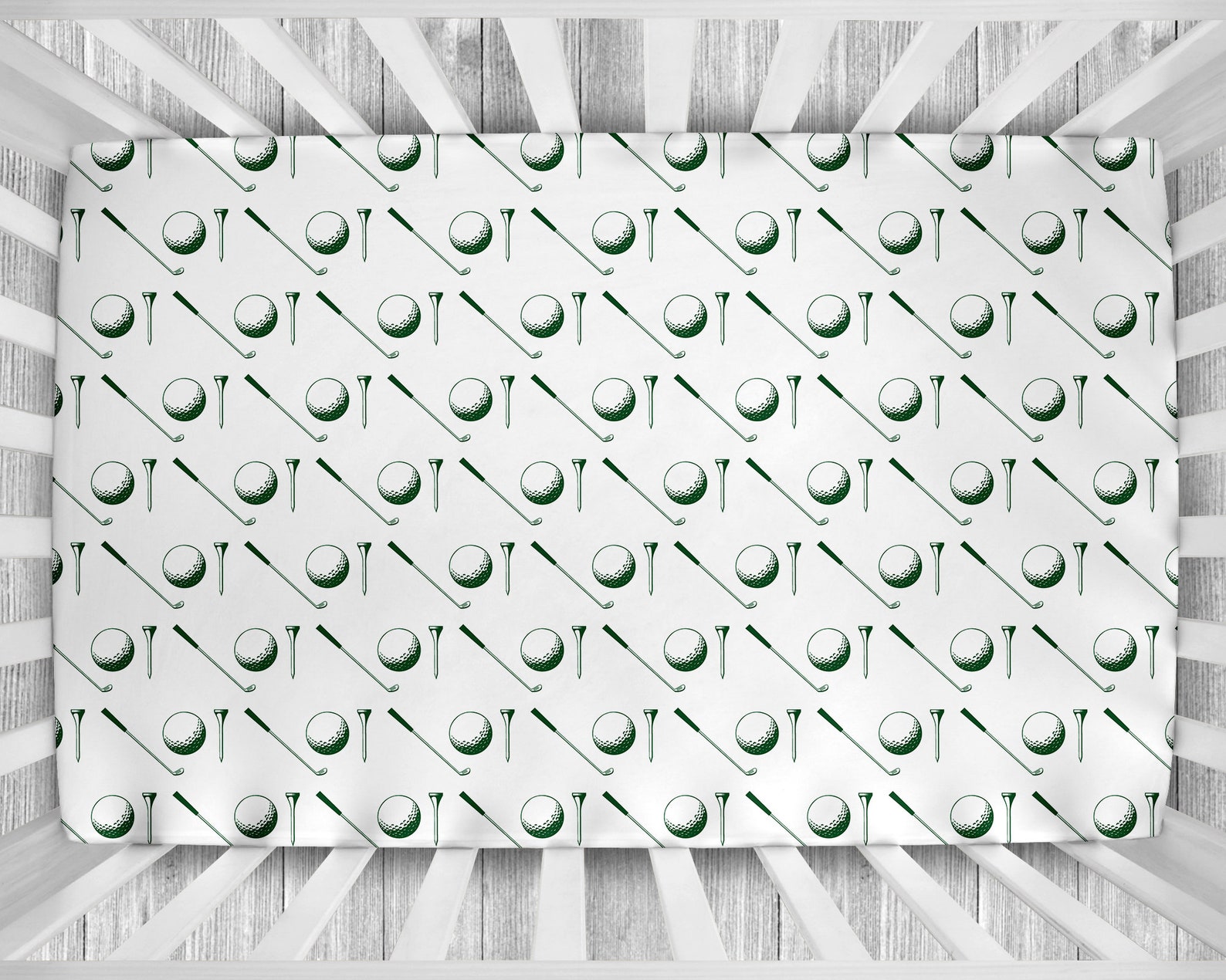 Golf Crib Sheet Golfing Crib Sheet Golf Nursery Golf Crib Etsy