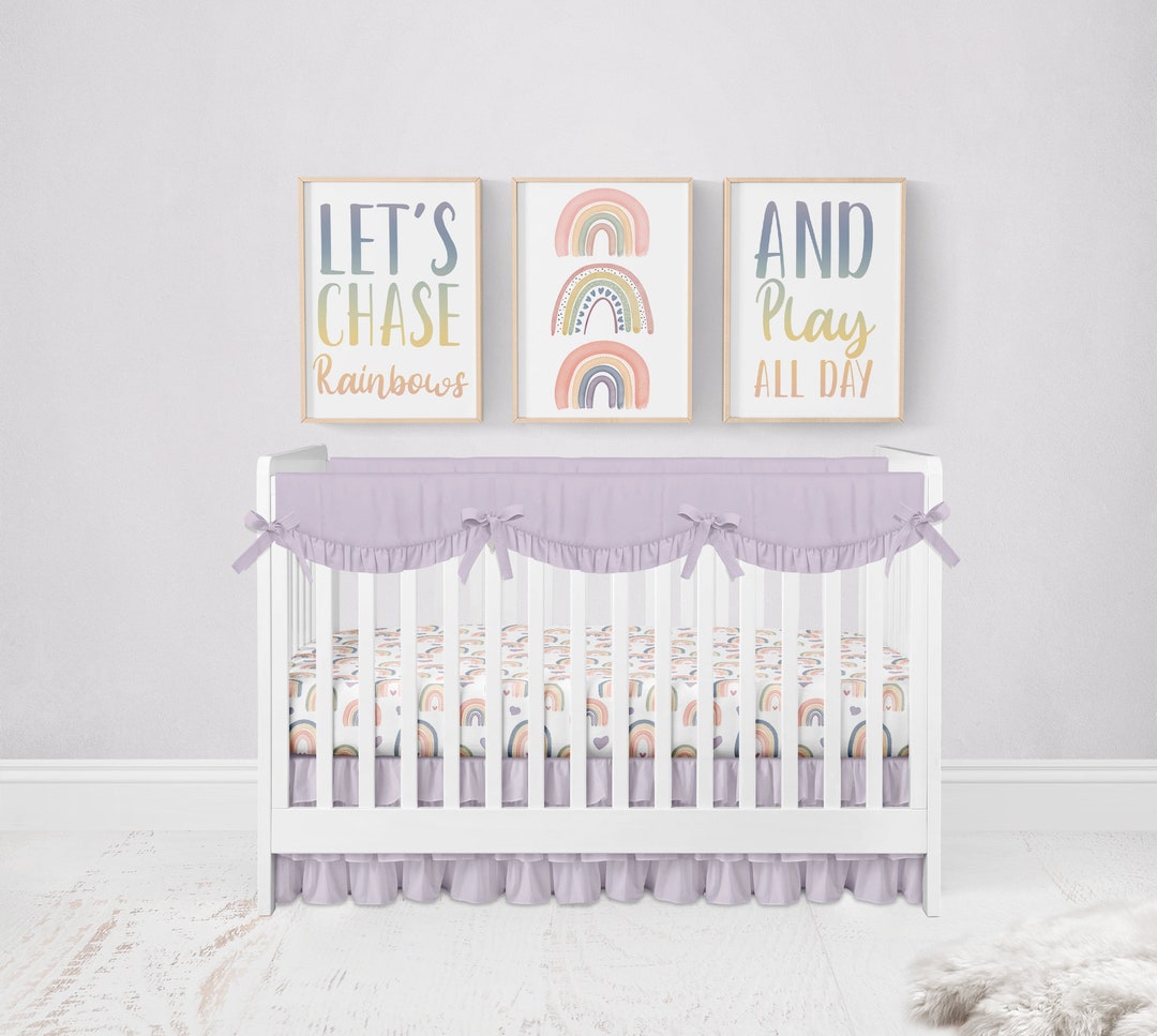 Rainbow Nursery Wall Art, Set of 3 Prints, Rainbow Nursery Prints, Nursery Art Rainbow Nursery