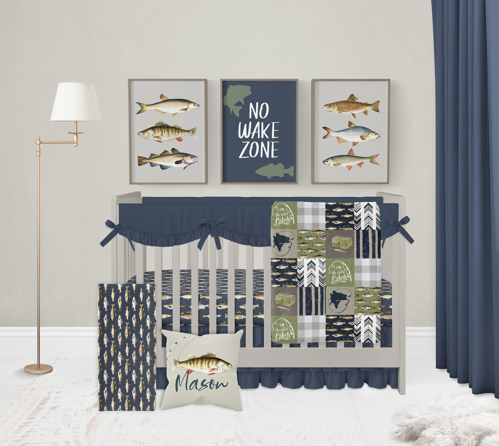 Fishing Nursery Decor, Fishing Nursery Prints, Baby Boy Nursery