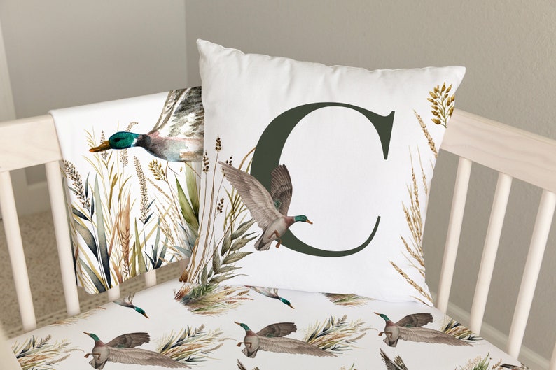 Mallard Duck Crib Bedding, Baby Boy Crib Bedding Set, Duck Hunting ...