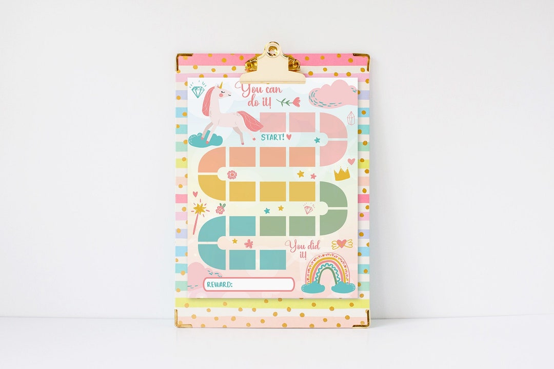 Unicorn Reward Chart, Printable Unicorn Behavior Chart, Daily Chore ...