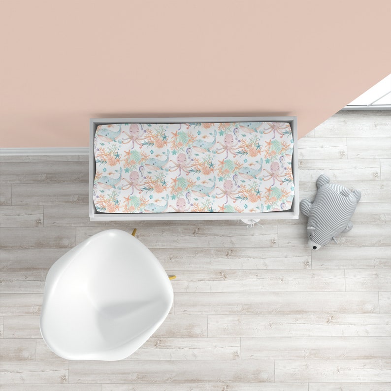 Under the Sea Crib Bedding Baby Girl Crib Bedding Set Ocean Etsy