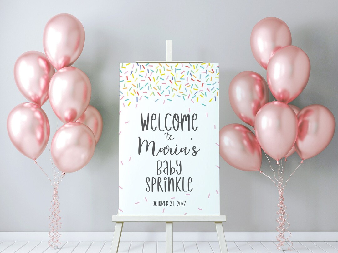Baby Sprinkle Welcome Sign Baby Sprinkle Sign Gender Neutral - Etsy