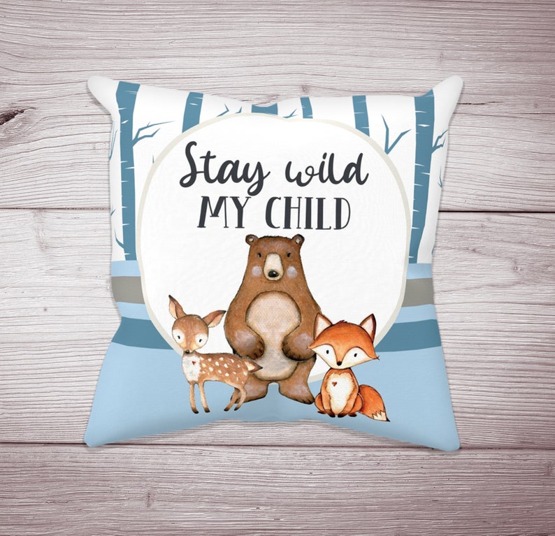 MINI Crib Bedding Set Woodland Crib Bedding Set Baby Boy Etsy