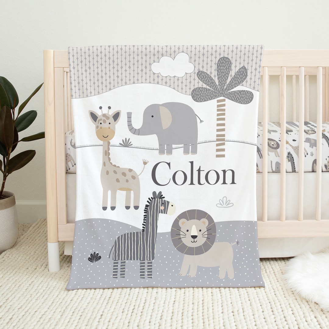 Elephant and giraffe baby bedding sale