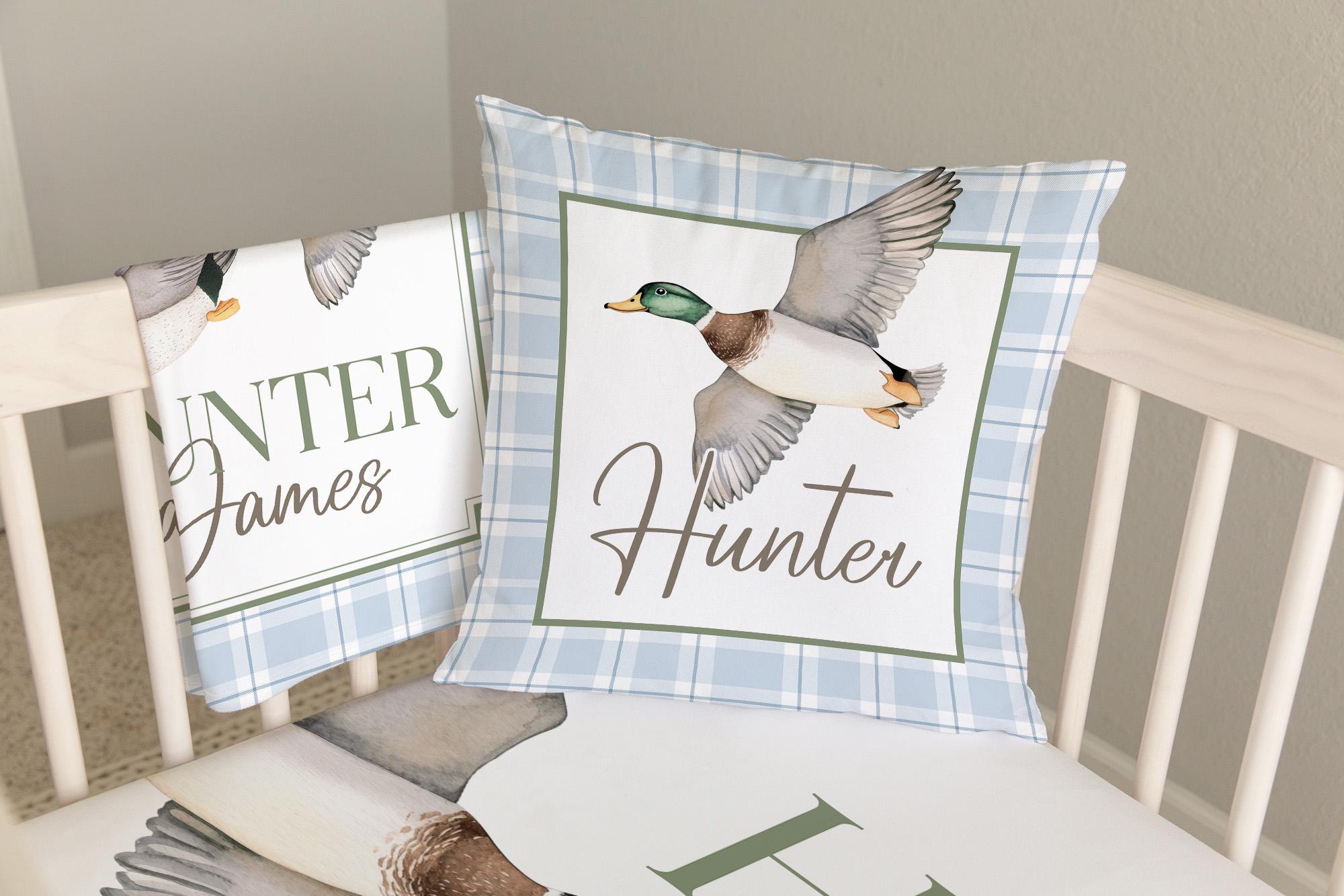 Duck Hunting Crib Bedding Set for Boy, Baby Boy Bedding, Mallard Duck ...