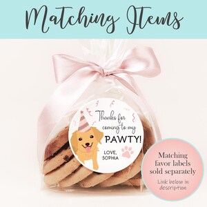 Adopt A Puppy Sign, Printable Puppy Party Signs, Puppy Party Games, Let's Pawty Dog Adoption Sign, Instant Download, Let's Pawty Birthday image 5