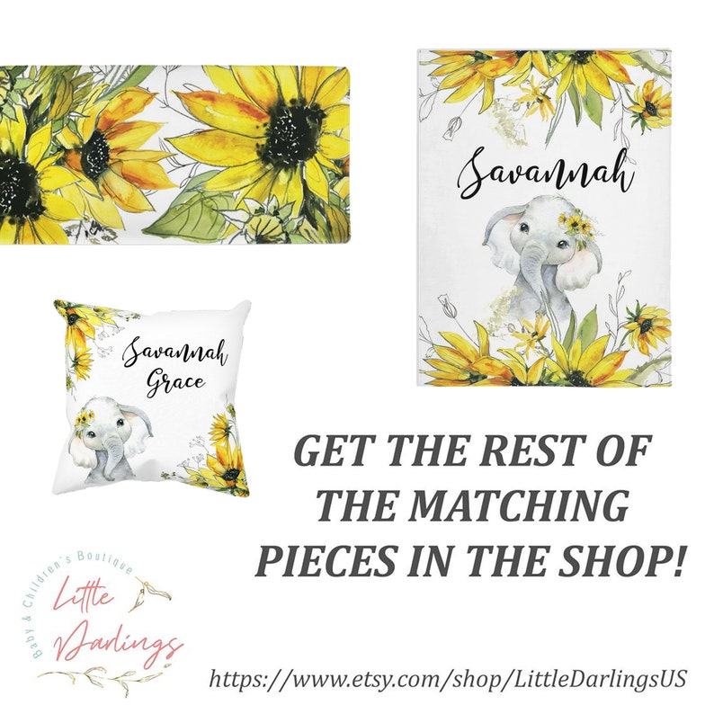 Sunflower Crib Sheets Sunflower Baby Bedding Girl Crib Etsy