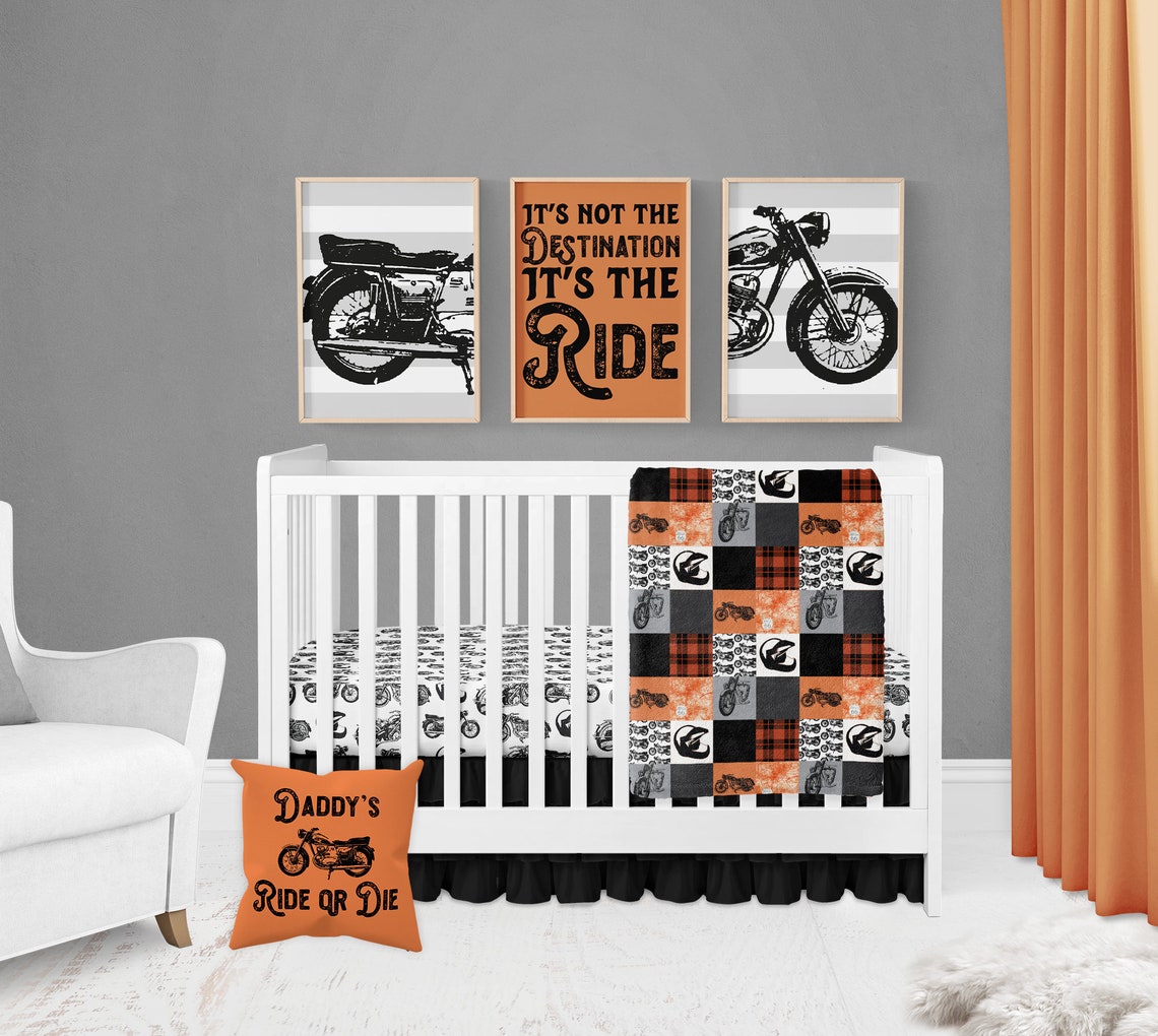 Motorcycle Blanket Motorcycle Baby Blanket Baby Boy Blanket Etsy