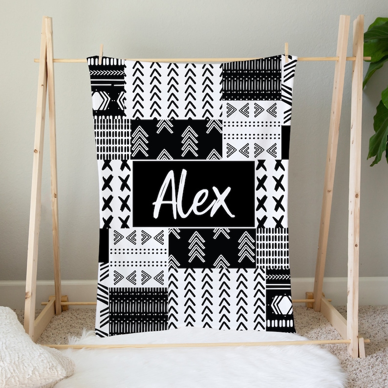 Black and White Crib Bedding Set Gender Neutral Crib Bedding Etsy