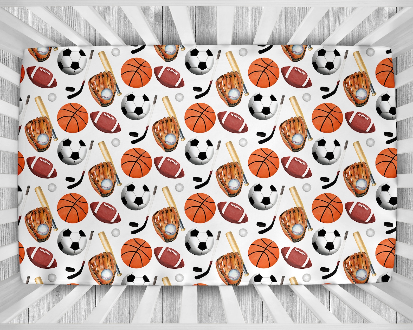 Sports Crib Bedding Set Boy Crib Bedding Set Sports Etsy