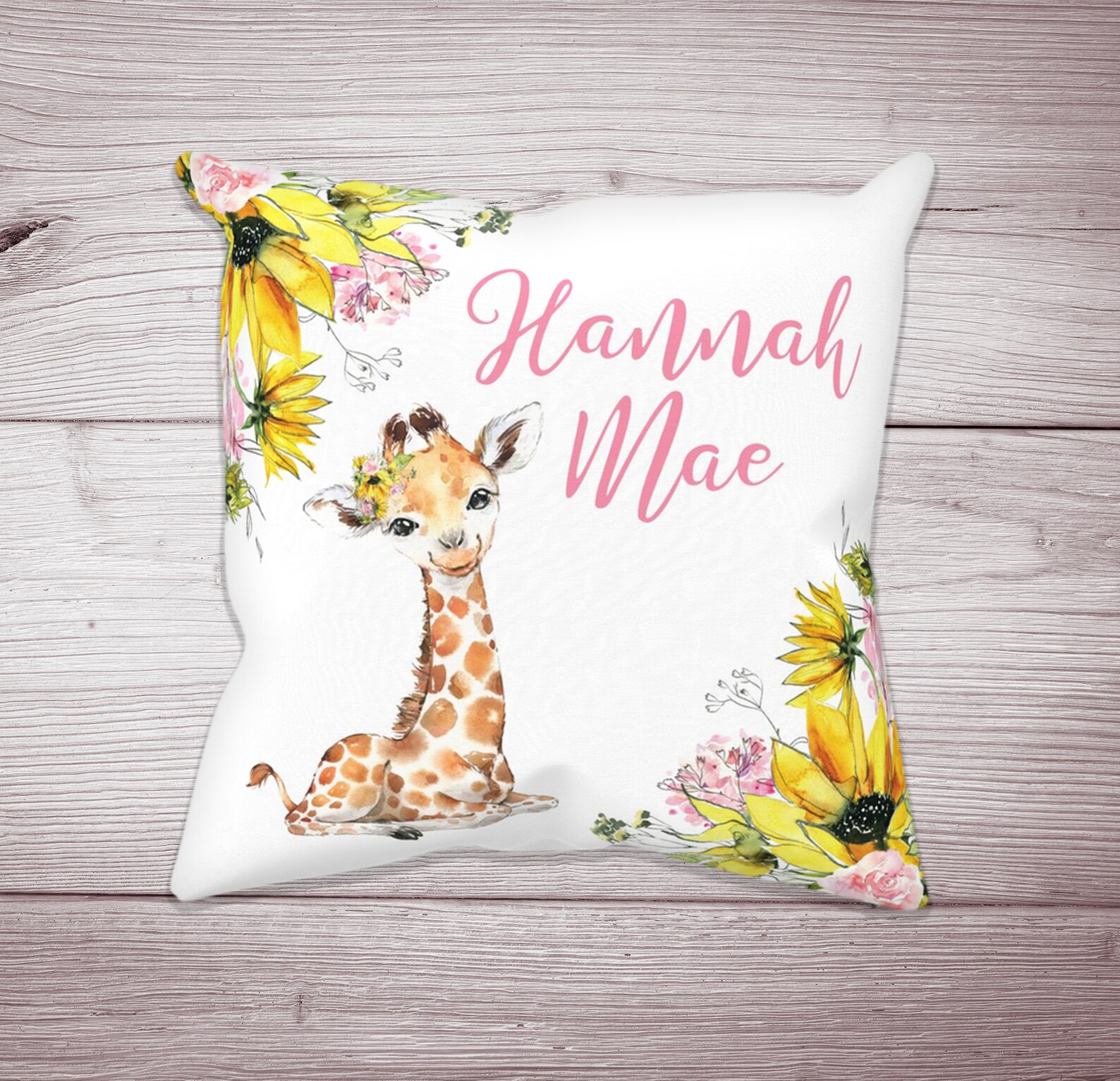 Giraffe Crib Bedding Set Sunflower Crib Bedding Floral Crib Etsy
