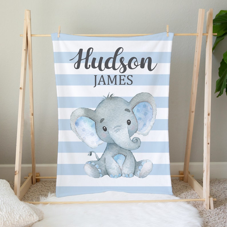 Elephant Baby Bedding Set Baby Boy Crib Bedding Blue Crib Etsy