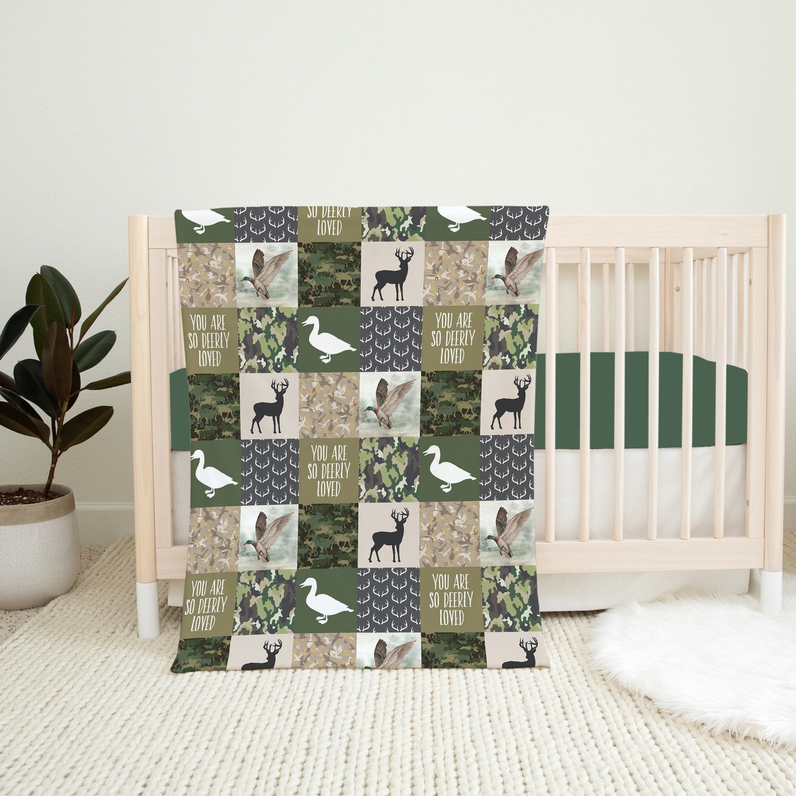 Deer Camo Baby Bedding Duck Hunting Baby Bedding Baby Boy Etsy