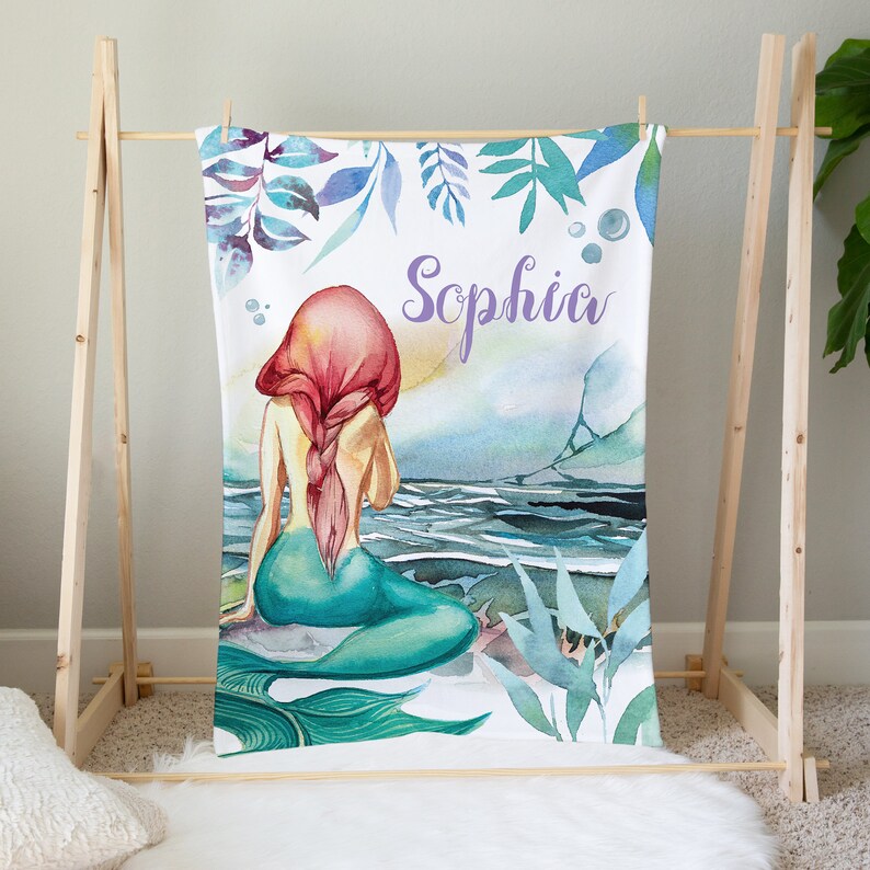 Mermaid Crib Bedding Set Crib Bedding Set Girl Purple Crib Etsy